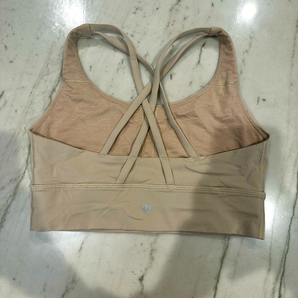 tan/cream lulu lemon sports bra